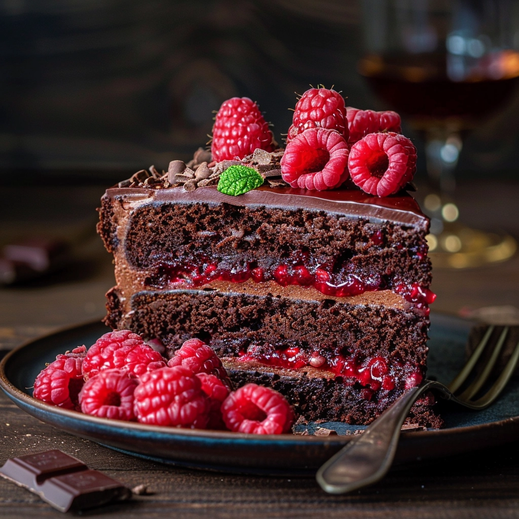 Raspberry Chocolate Layer Cake: A Masterpiece of Taste